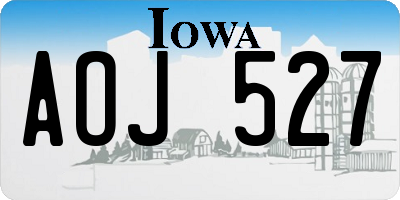 IA license plate AOJ527