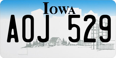 IA license plate AOJ529