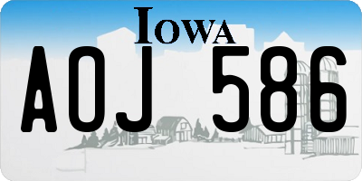 IA license plate AOJ586