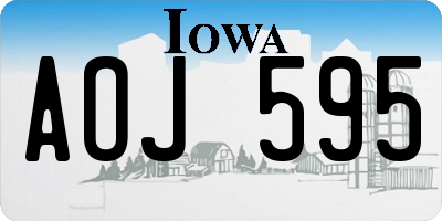 IA license plate AOJ595