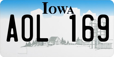 IA license plate AOL169