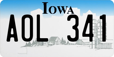 IA license plate AOL341