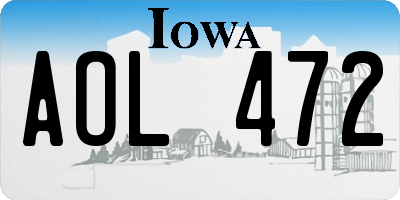 IA license plate AOL472