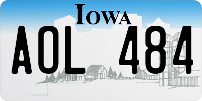 IA license plate AOL484