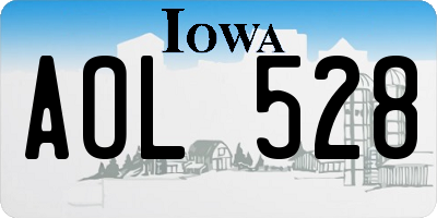 IA license plate AOL528