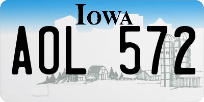 IA license plate AOL572