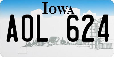 IA license plate AOL624