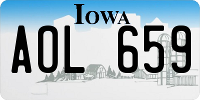 IA license plate AOL659