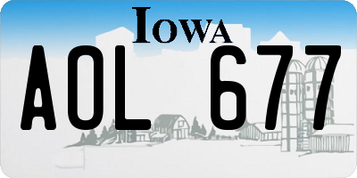 IA license plate AOL677