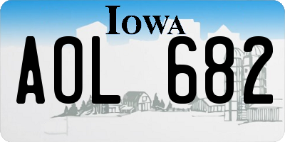 IA license plate AOL682