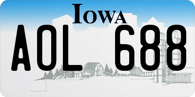 IA license plate AOL688