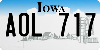 IA license plate AOL717