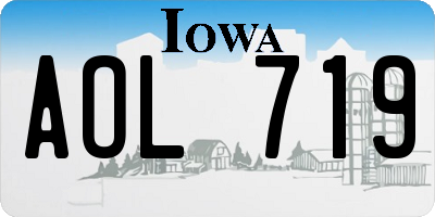 IA license plate AOL719