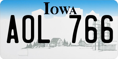 IA license plate AOL766