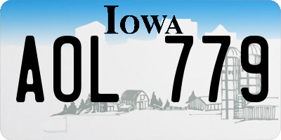 IA license plate AOL779