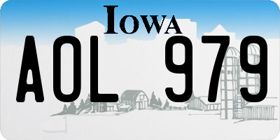 IA license plate AOL979
