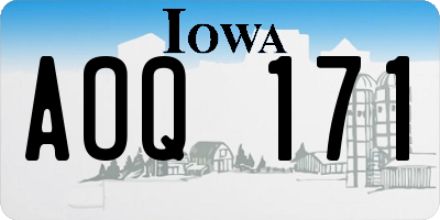 IA license plate AOQ171