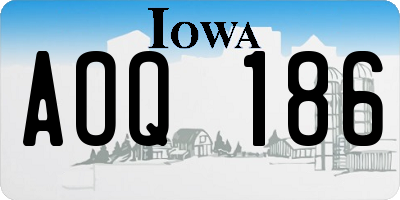 IA license plate AOQ186