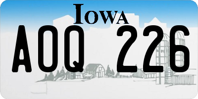 IA license plate AOQ226