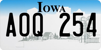 IA license plate AOQ254