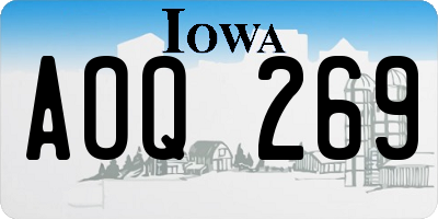 IA license plate AOQ269