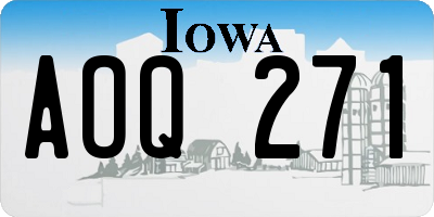 IA license plate AOQ271