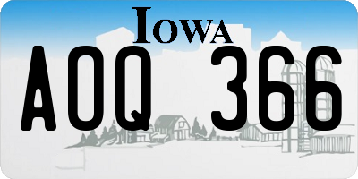 IA license plate AOQ366
