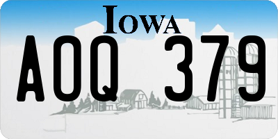 IA license plate AOQ379