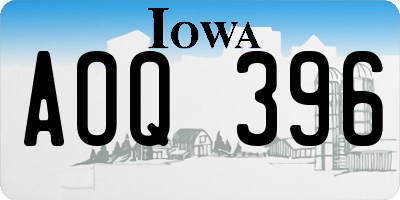 IA license plate AOQ396