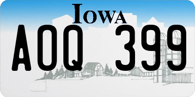 IA license plate AOQ399