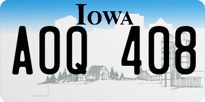 IA license plate AOQ408