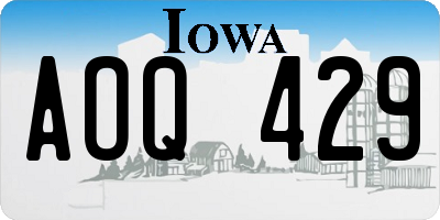 IA license plate AOQ429