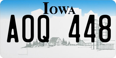 IA license plate AOQ448