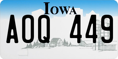 IA license plate AOQ449