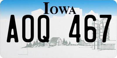IA license plate AOQ467