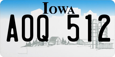 IA license plate AOQ512