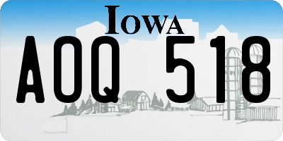 IA license plate AOQ518