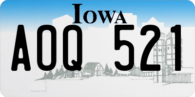 IA license plate AOQ521