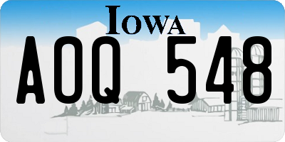 IA license plate AOQ548