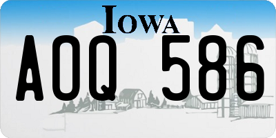 IA license plate AOQ586