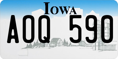 IA license plate AOQ590