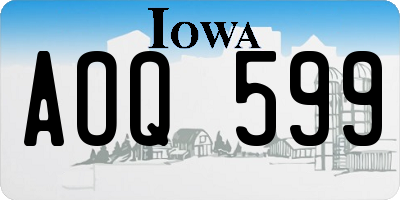 IA license plate AOQ599