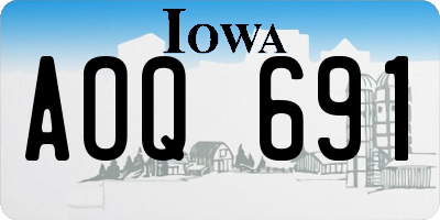 IA license plate AOQ691