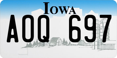 IA license plate AOQ697