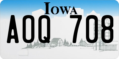 IA license plate AOQ708