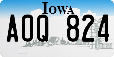 IA license plate AOQ824