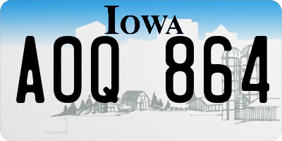 IA license plate AOQ864