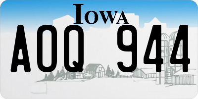 IA license plate AOQ944
