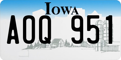 IA license plate AOQ951