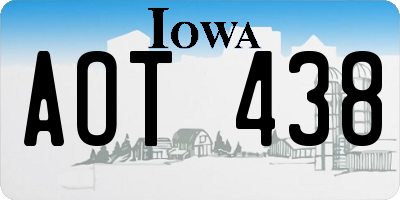 IA license plate AOT438